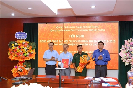 Hội Cựu chiến binh Cảng Hải Phòng tổng kết công tác nhiệm kỳ 2022-2025, đề ra phương hướng nhiệm vụ nhiệm kỳ 2025-2030
